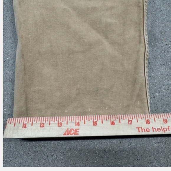 Vintage RRL Ralph Lauren 34x32 Thick Cotton Twill Brown Relaxed Cargo Pants - Picture 10 of 15